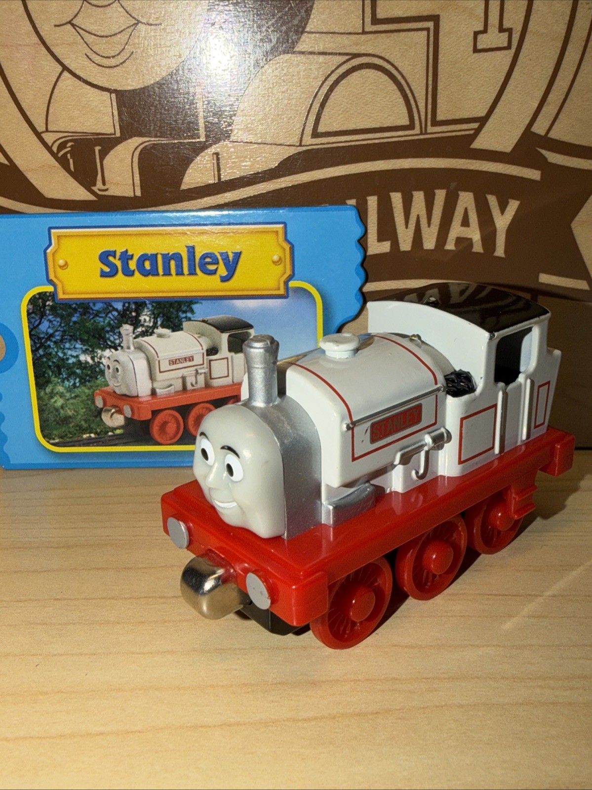 STANLEY ! THOMAS FRIENDS TRAIN Diecast 2007 TAKE N PLAY ALONG COLLECTOR CARD !