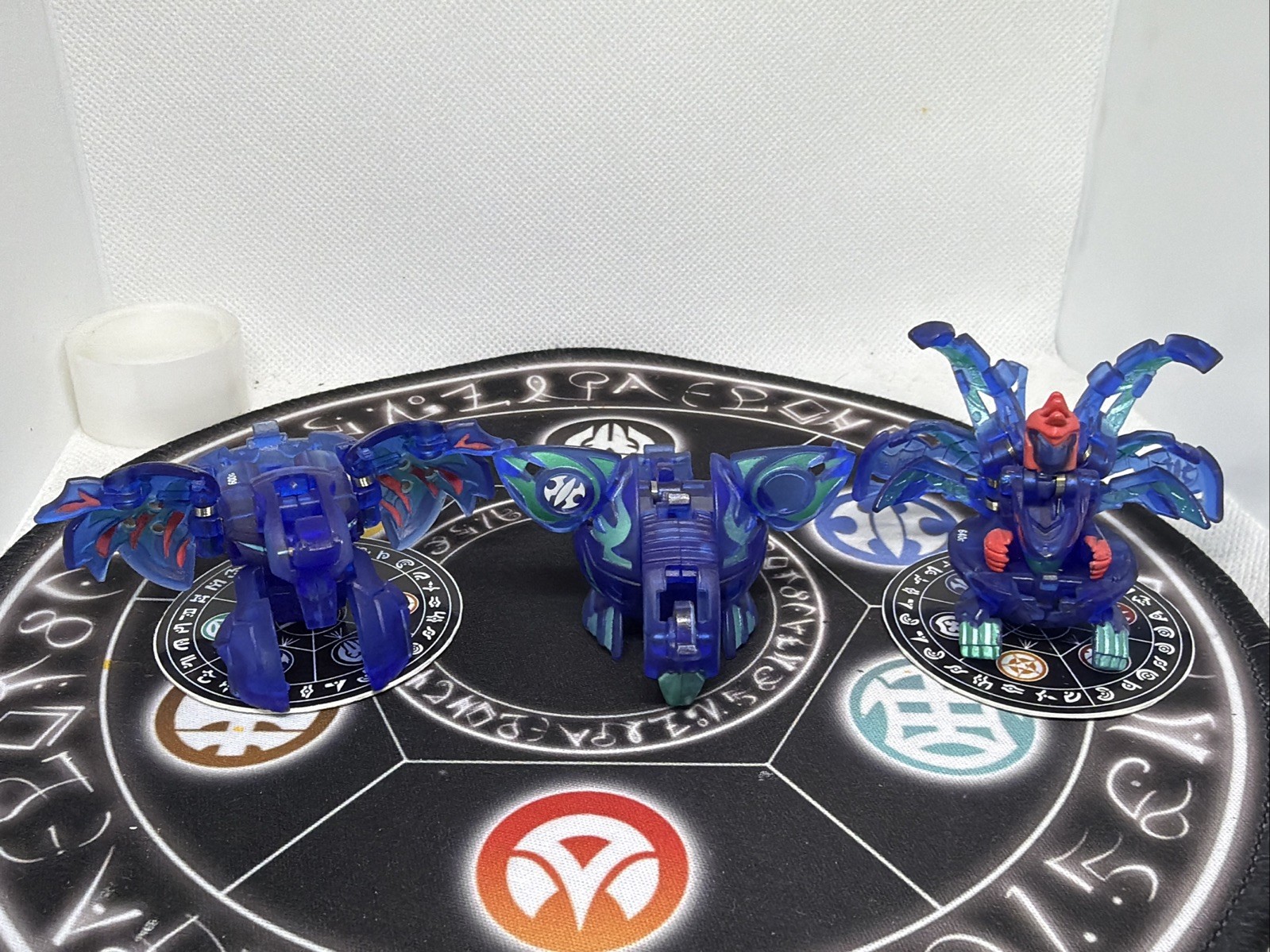 Bakugan Aquos Translucent Skyress Storm Ingram Shun Set VHTF