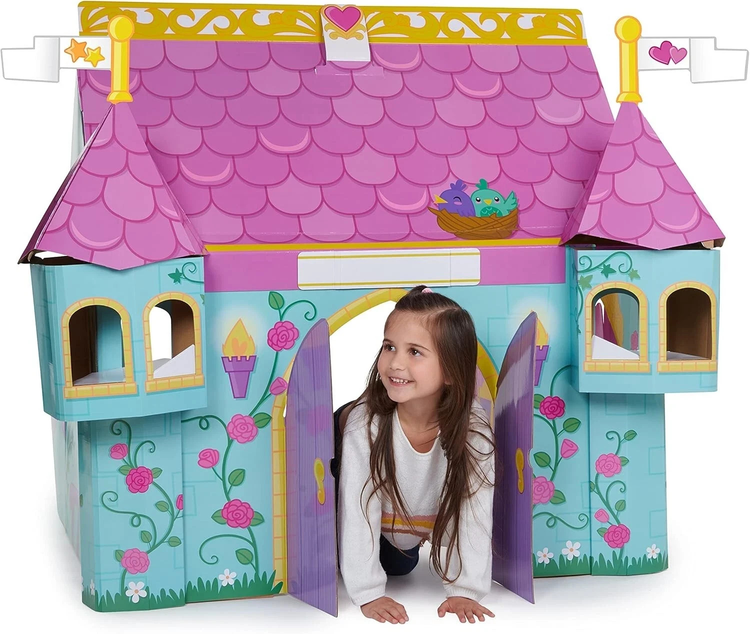Pop2Play Fairytale Castle Role Play Toy Helps Develop Kids Imagination 43&Prime; tall
