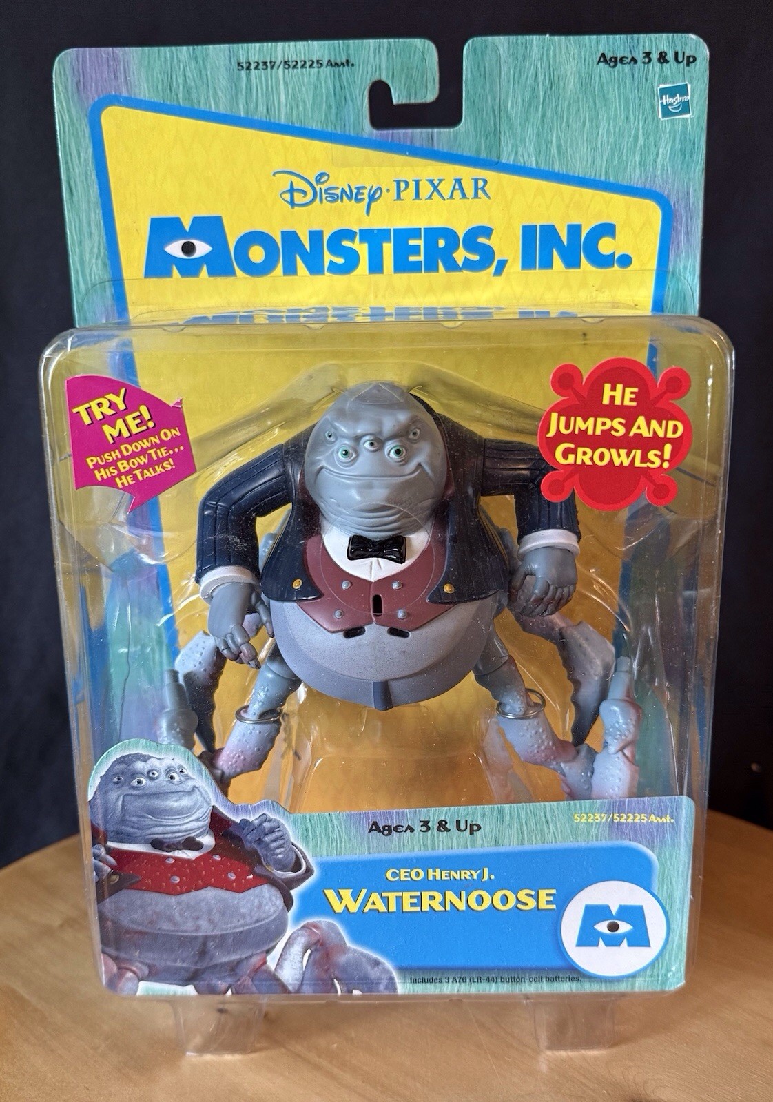 2001 Monsters Inc.🔥HENRY J WATERNOOSE~Action Figure🔥Disney/Pixar BRAND NEW~MOC