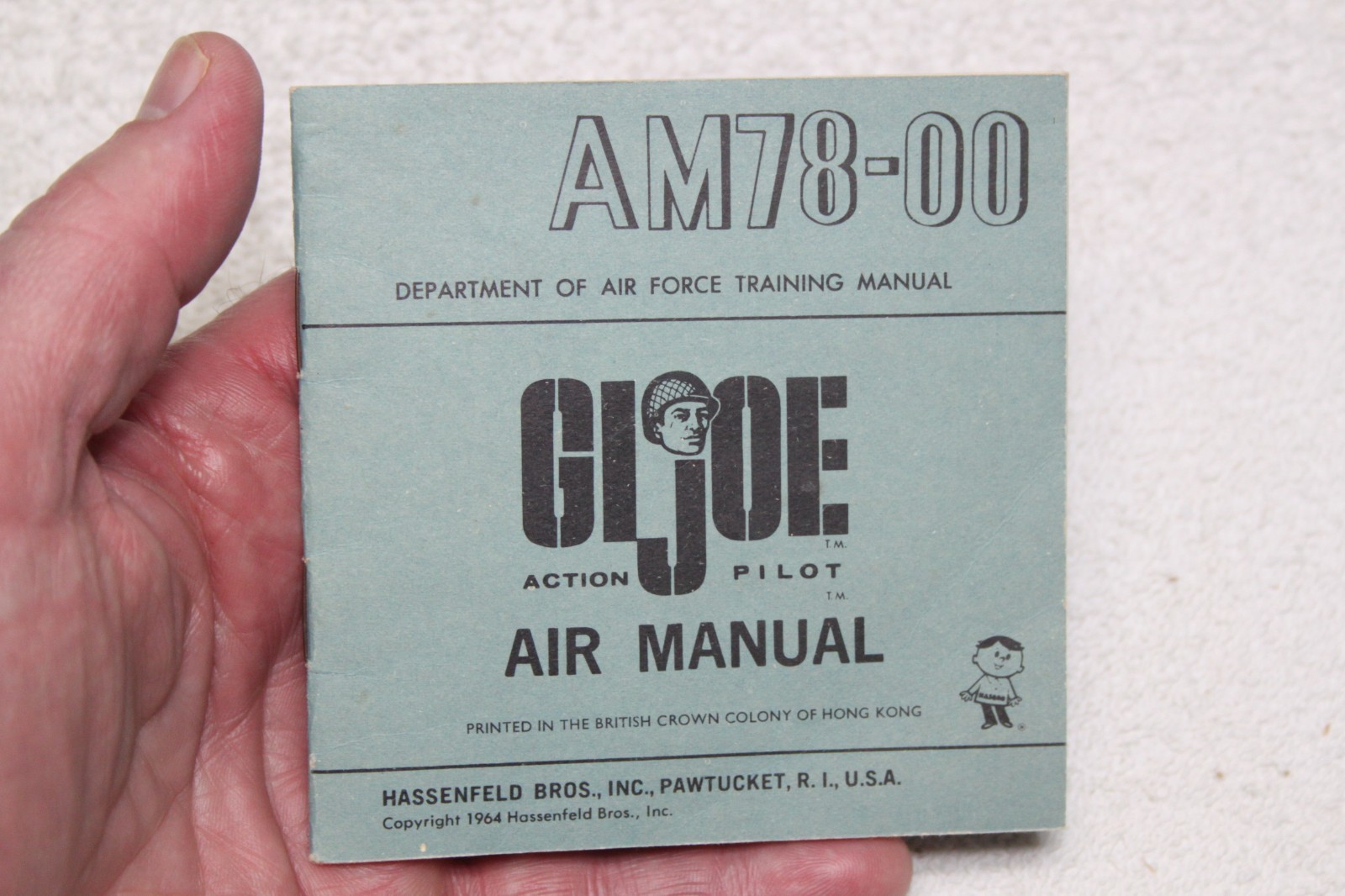 Vintage GI Joe 1964 – Air Manual (small card/window boxed version (3 T.M.)