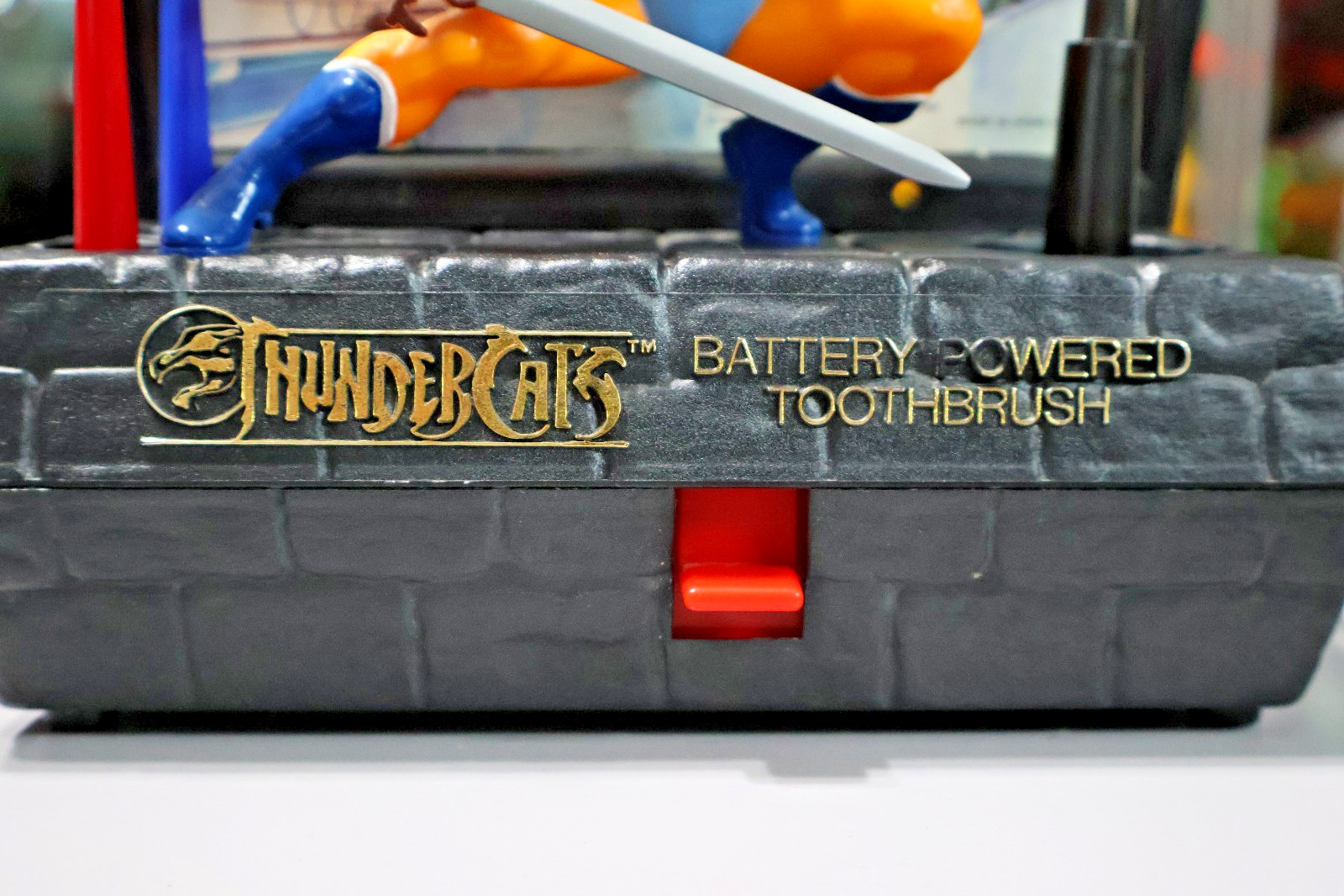 Thundercats Lion-O Battery Powered Toothbrush Holder Vintage 1985 Telepix Janex