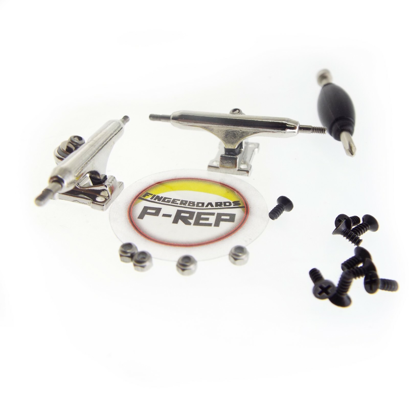 P-REP Solid Performance 32mm Fingerboard Trucks – Chrome