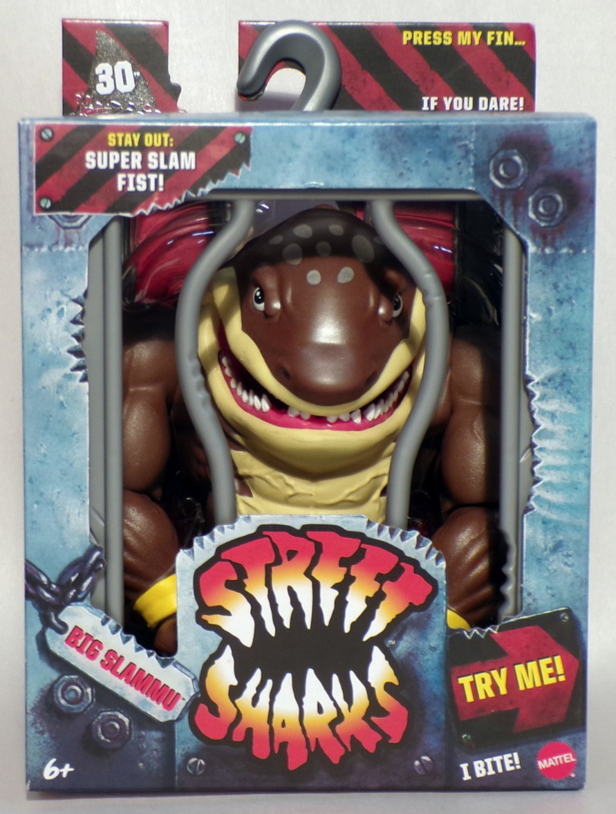 2024 Street Sharks BIG SLAMMU 6&Prime; Action Figure 30th Anniversary Mattel