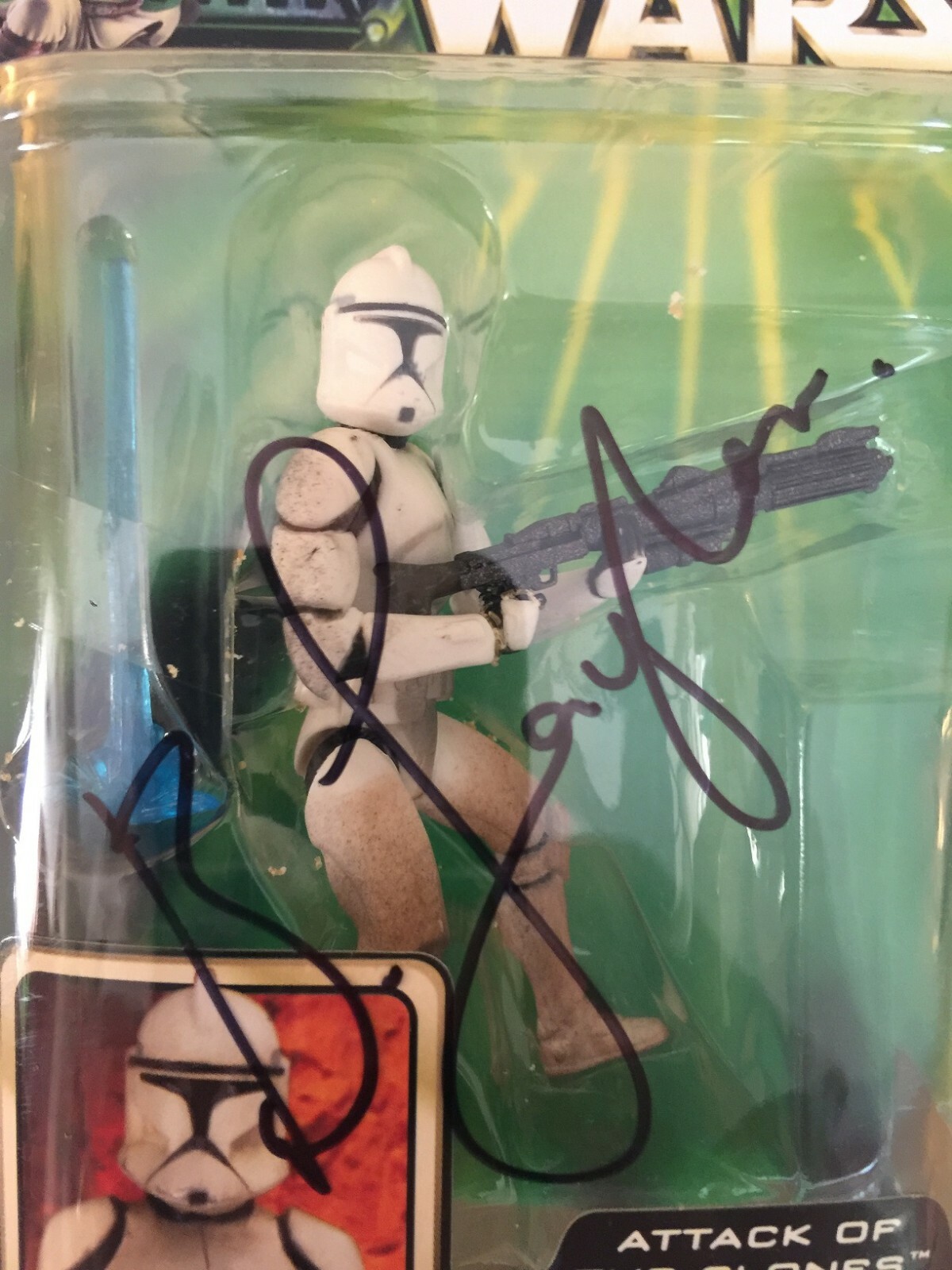 Star Wars Clone Trooper Sneak Preview POTJ Signed Bodie Taylor Autograph Rare