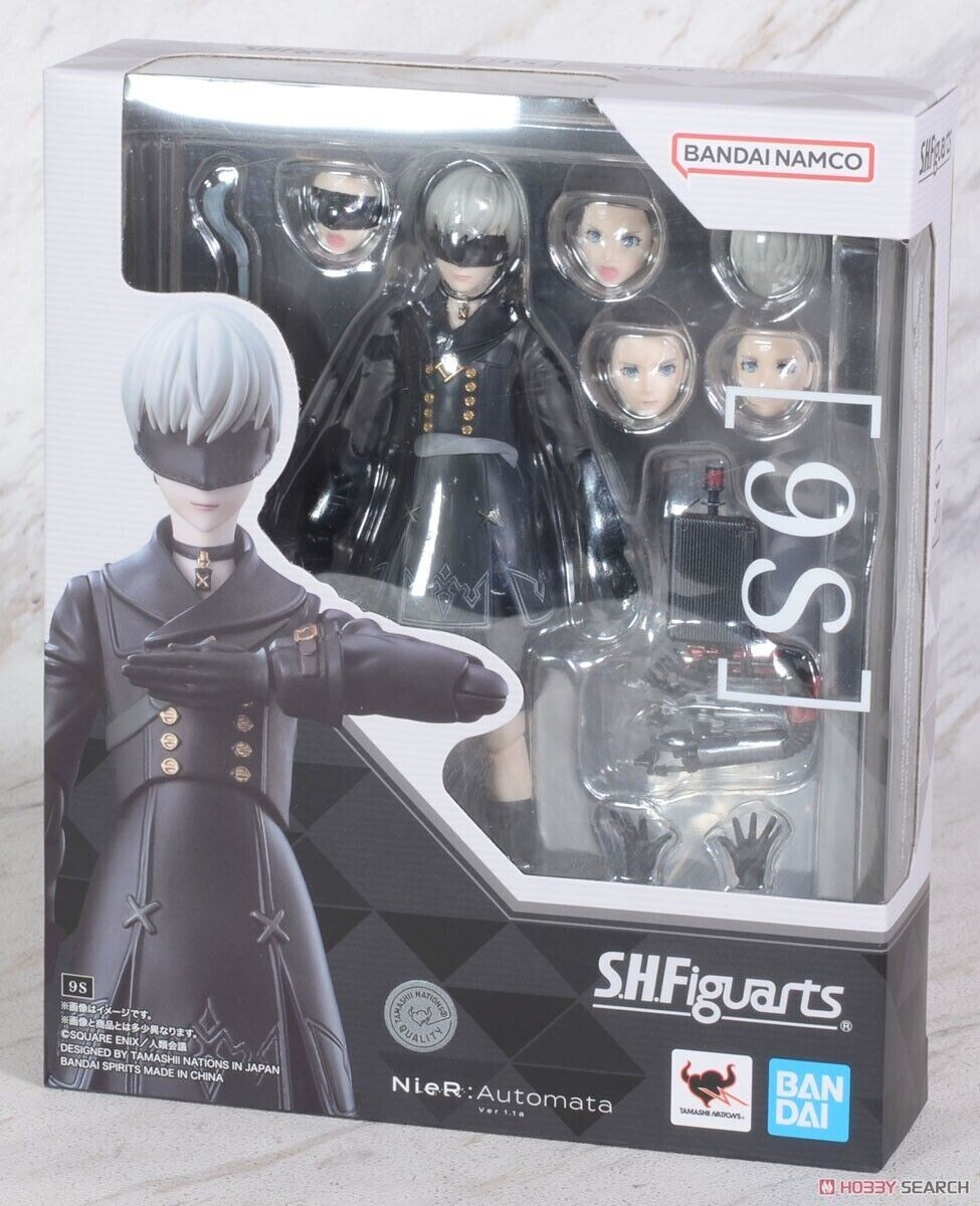 BANDAI S.H.FIGUARTS NIER: AUTOMATA VER 1.1A [9S] 150mm ACTION FIGURE SHF