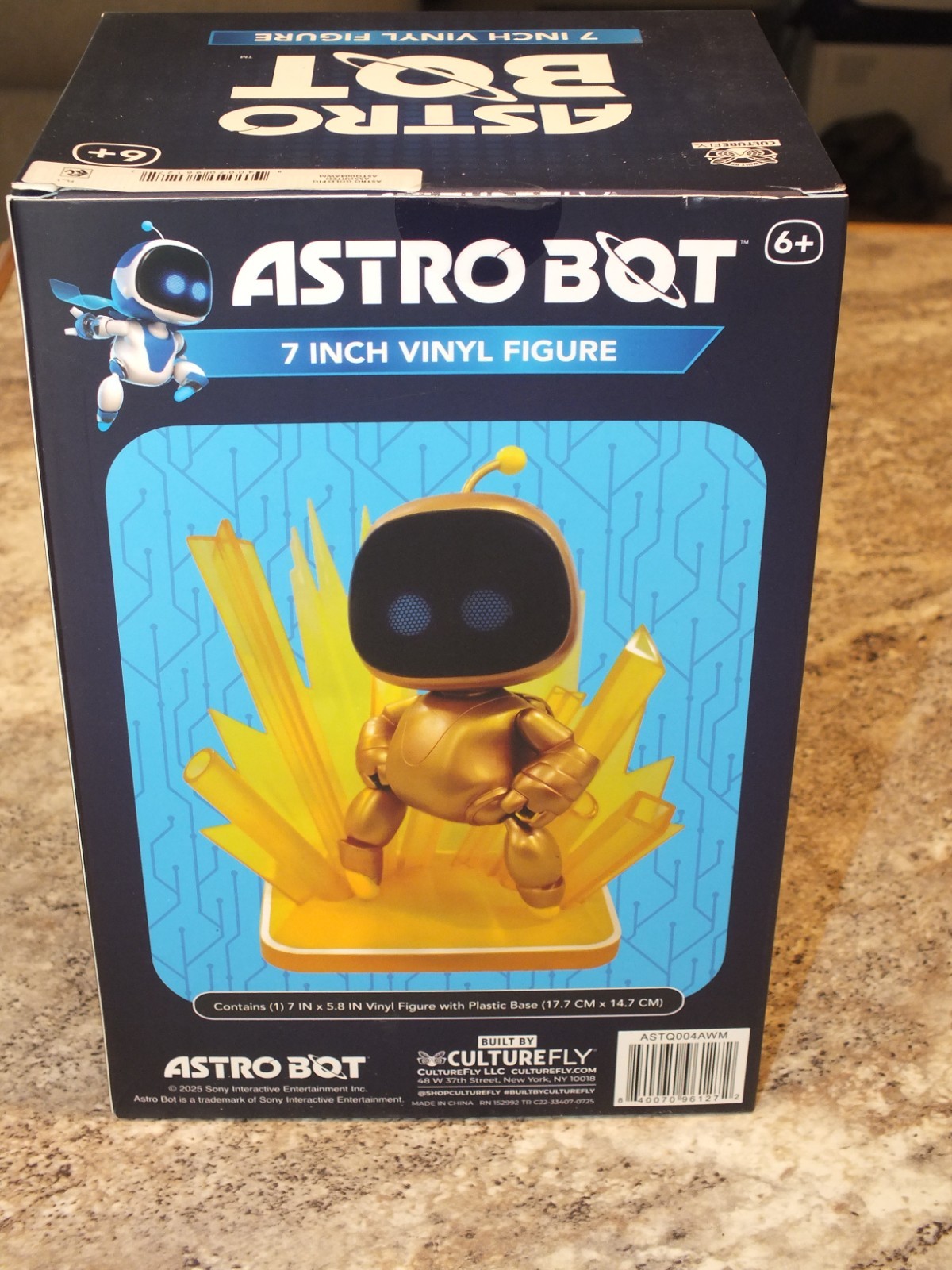 Astro Bot Gold Vinyl Figure 7-Inch by CultureFly – Limited Edition – New Sealed