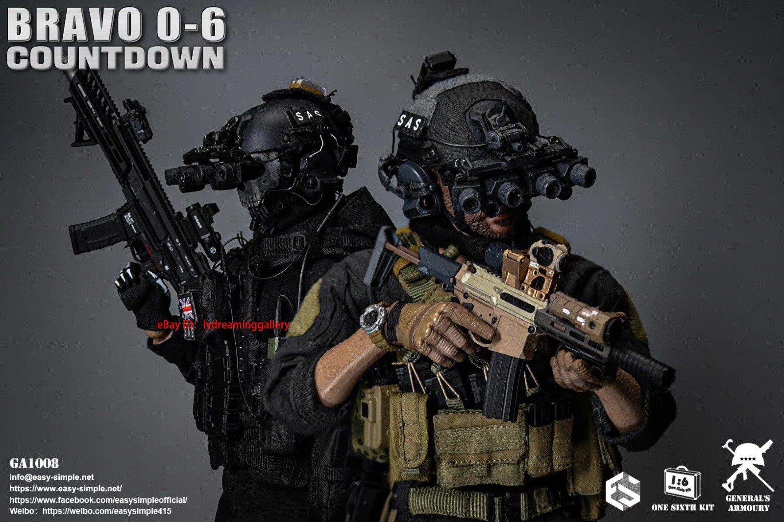 EASY&SIMPLE GA1009 Bravo 0-6 Countdown 1/6 Scale Limited Edition Action Figure
