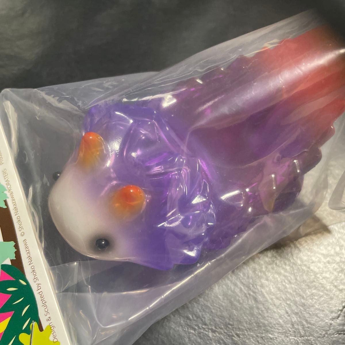 Seedlas Brother Sofubi Vinyl Figure Purple Clear Shoko Nakazawa Japan Limited