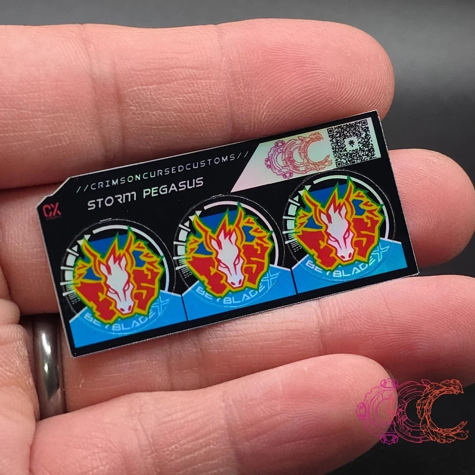 Beyblade X Stickers | Metal Fight Generation | UX Series 1