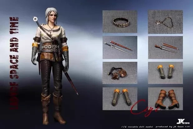 JKTOYS K-001 1/6 The Witcher Ciri Action Figure In Stock